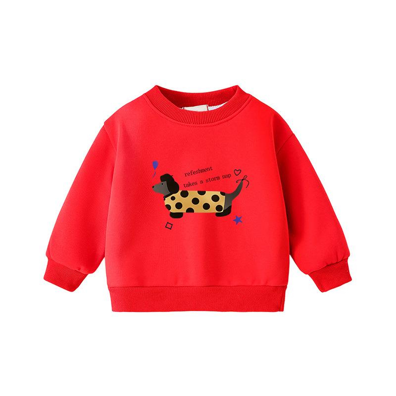 Children s Cartoon Round Neck Long Sleeve Sweatshirt – Comfortable Casual Top 160cm
