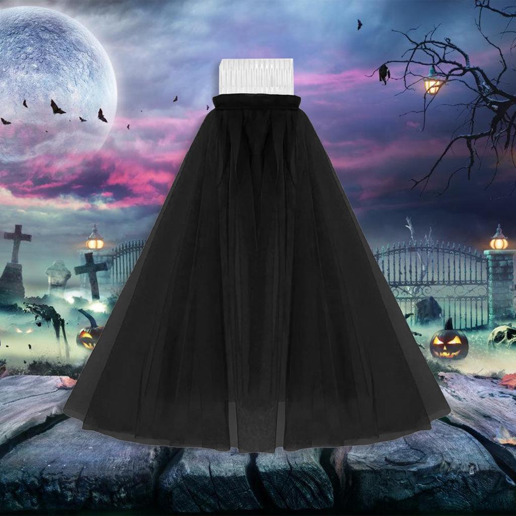 Punk Black Veil for Halloween Bride Cosplay Costume Veil for Theme Parties Bridal Veil Day of Death Costume Wedding Veil