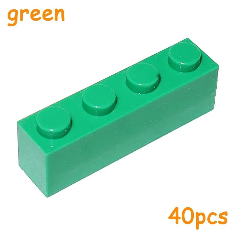 

40PCS 3010 3066 1x4 Bricks Dots Thick MOC Assemble Particles 1*4 Building Blocks DO-IT-YOURSELF Learning-Focused Creative Toy ideal for Children зелений