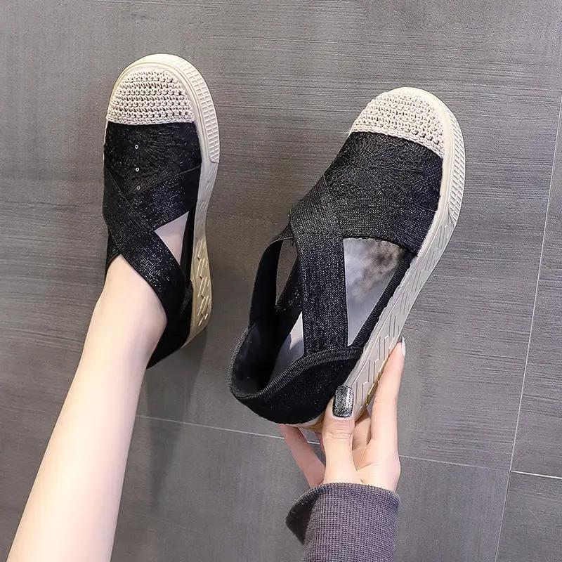 Fashion Light Fashion 2025 Hollow Summer Women's Shoes High Quality Casual New Arrival Designer Luxury Offers 39 Ladies Footwear On Sale