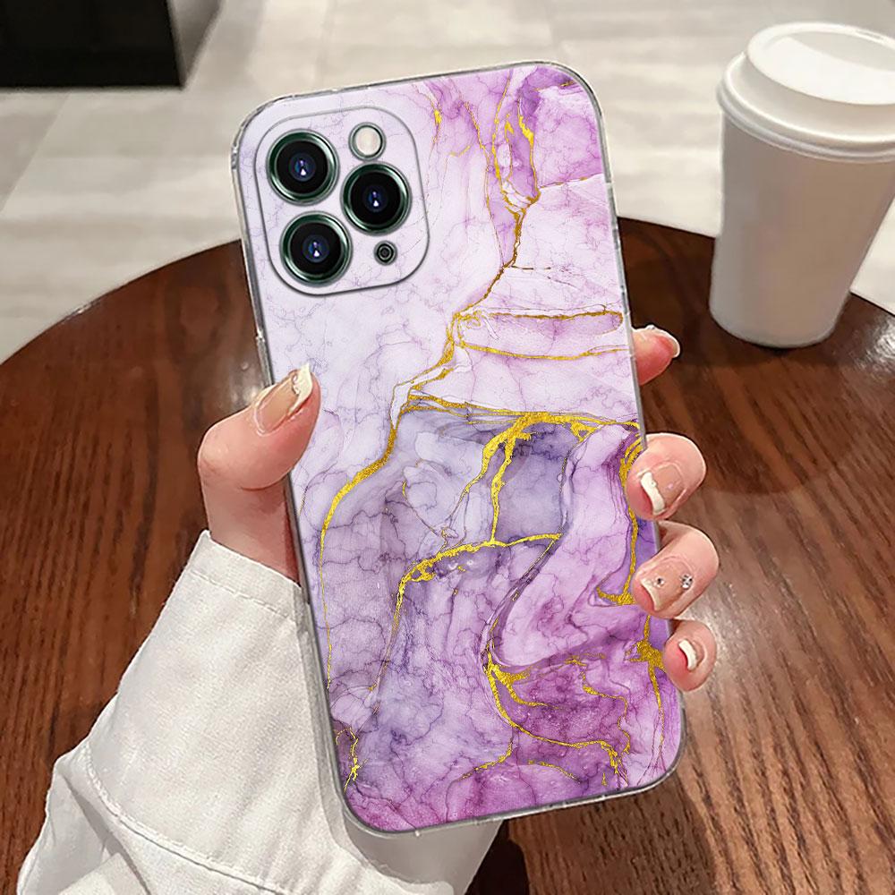 Watercolor Abstract Marble Pattern Case For Apple iPhone 17 16 15 14 13 12 11 Pro Max 16 Plus 16E 17Air 17Pro Phone Cover Funda