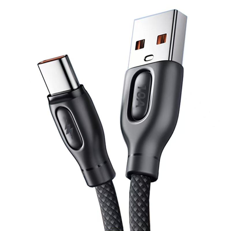 

10A Type-C 120W Super Fast Charging Braided Cable for Honor Huawei 0.25m Type-C Interface