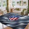 Atletico Madrid Design Crystal Velvet Rug Soft Decorative Mat for Bedroom Entrance