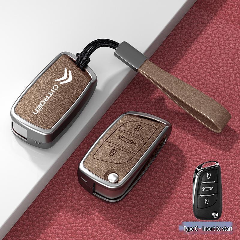 Car Key Cover & Buckle for Citroen C3XR, C4L, Tianyi, C5, C4 Sega, Elysee, C6 Models