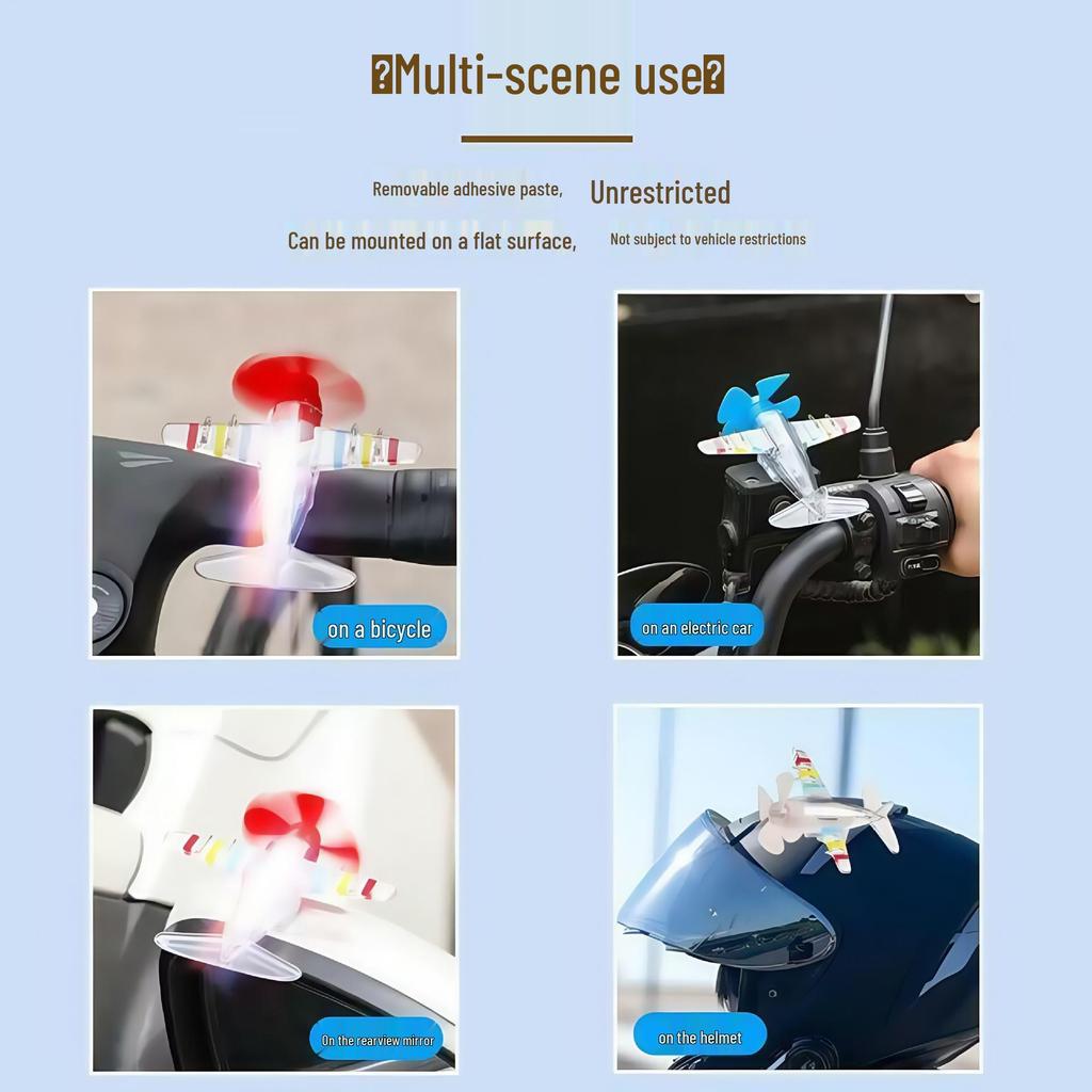LED Wind-Powered Airplane Car Atmosphere Light Decoration