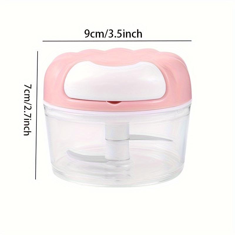 Vegetable Chopper Manual Food Chopper with Container, Hand Pull String Veggie Cutter for Salad Garlic Nut Onion, Hand- Mincer