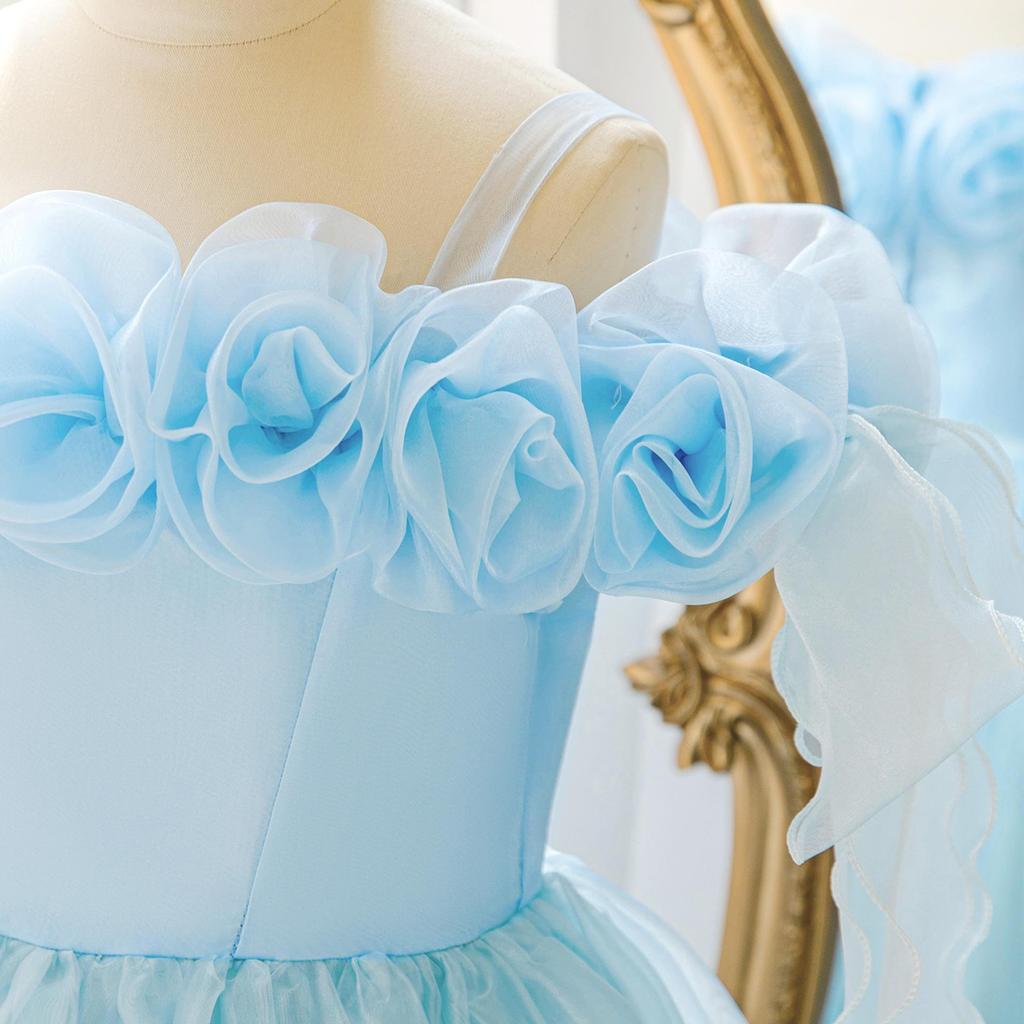 New Girls' Formal Princess Dresses: Cinderella Puffy Skirts & Floral Designs