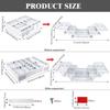 2/3 Tier Expandable Storage Tray Adjustable Flatware Storage Divider  Cosmetics Utensils