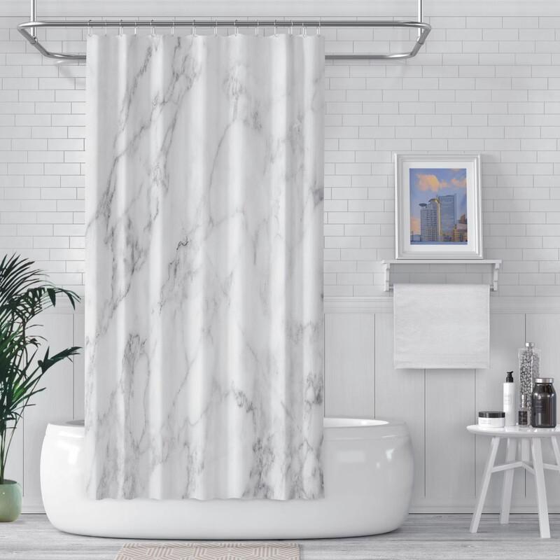 LISM Creative Digital Print Polyester Shower Curtain