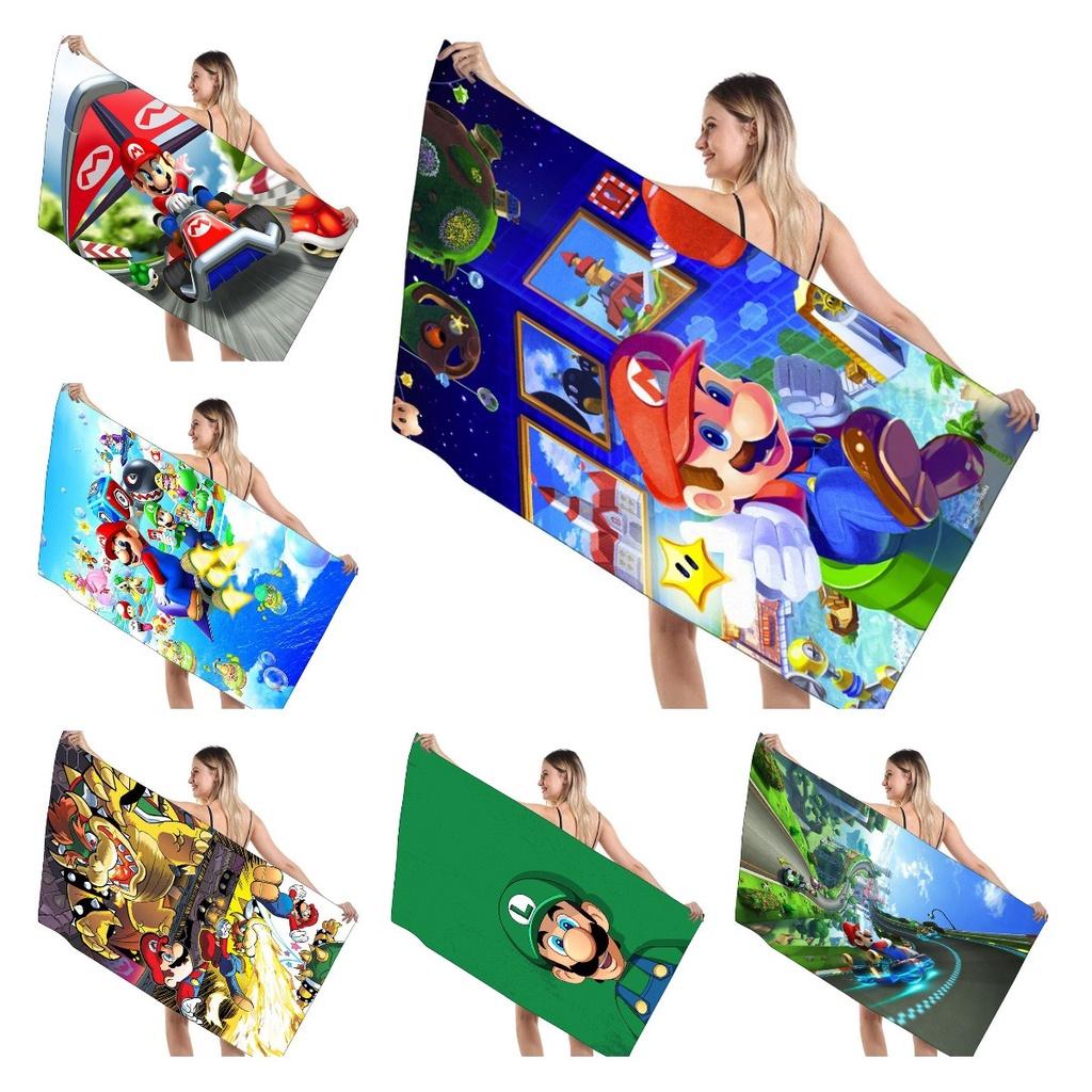 Children's Mario Beach Towel Super Soft And Absorbent!