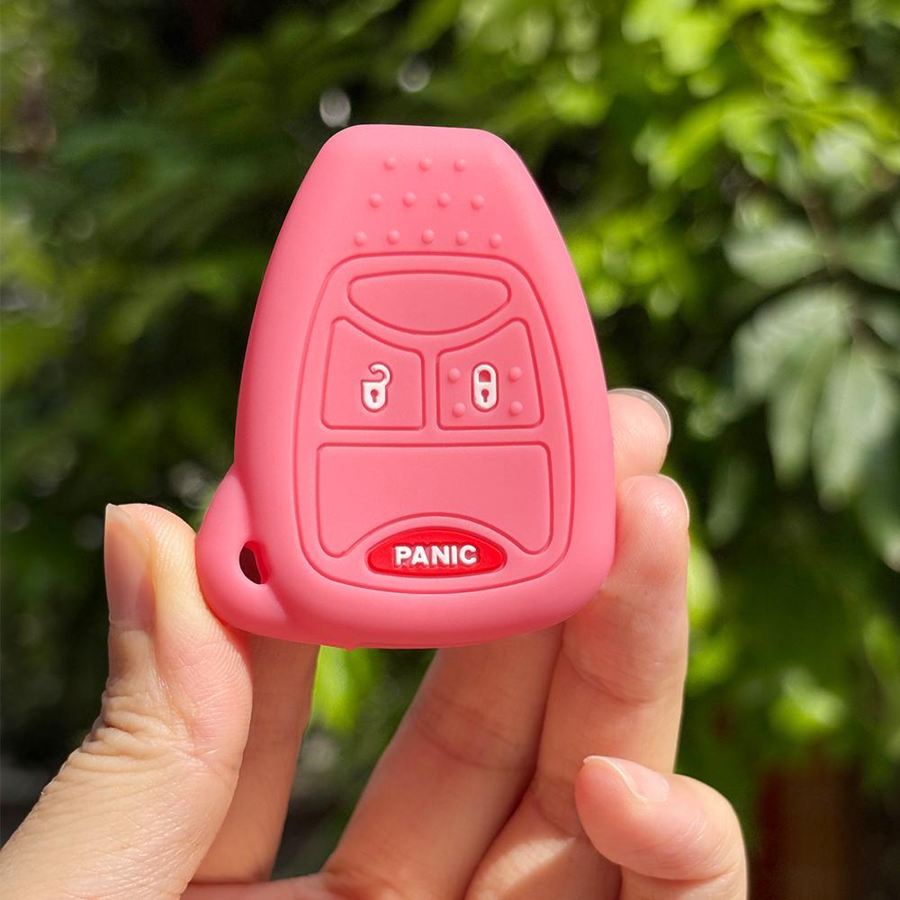 Car Key Caps Case Cover With Keychain Holder For Jeep Grand Cherokee Patriot Compass For Dodge Avenger Caliber For Chrysler 300c