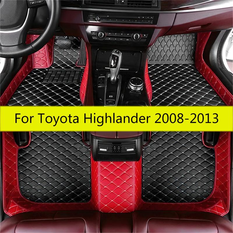 For Toyota Highlander Kluger 2013 2012 2011 2010 2009 2008 (7 Seater) Car Floor Mats Interior Accessories Carpets  Covers