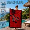 Athletico Football Club Printed Microfiber Beach Towel, Soft And Absorbent, Quick-Dry, Ideal for Summer Travel, Beach Essential, Swimming Pool