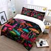 Colorful Mushroom Forest Print Bedding Duvet Cover Set Duvet Cover Pillowcases (1 * Duvet Cover 2 * Pillowcases, without duvet insert)