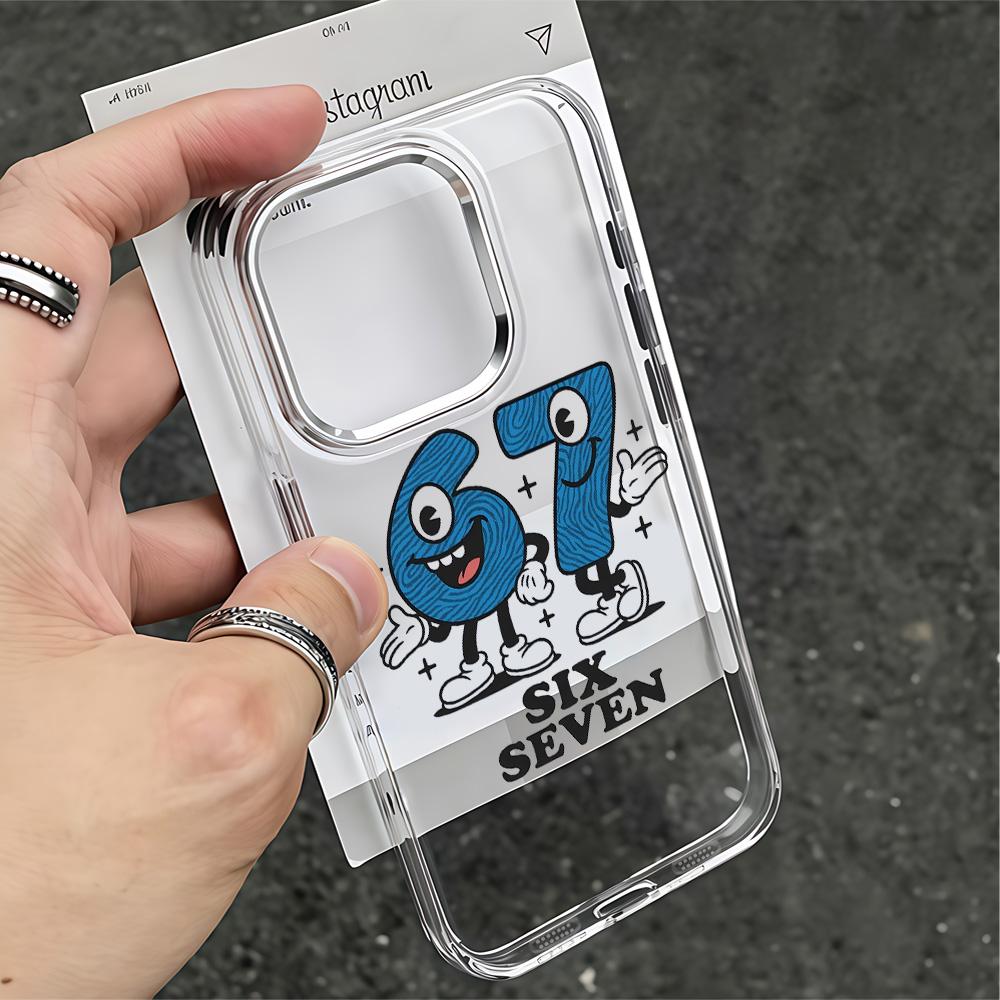 Phone Case 67 Six Seven for Xiaomi Mi 15 14T 14 12T 11T 11 Lite Poco M7 X7 X6 F5 F6 X5 X4 GT Pro 4G 5G Transparent Soft Cover