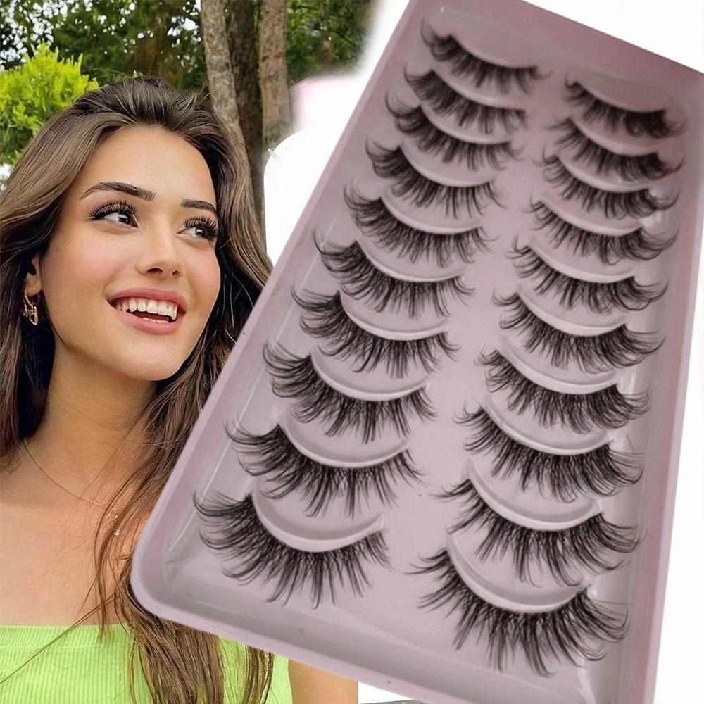 Long Natural False Eyelashes Fluffy Eye Lashes New Fake Lashes  for Women Beauty