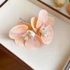 High-End Forest Style Lily Flower Hair Clip - Aesthetic Simulation Shark Grip for Women