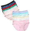 Nahtloser Damen-Tanga in Übergröße mit niedrigem Bund - Reine Baumwolle, Unifarben, Bequem, Hohe Elastizität, Atmungsaktiv.