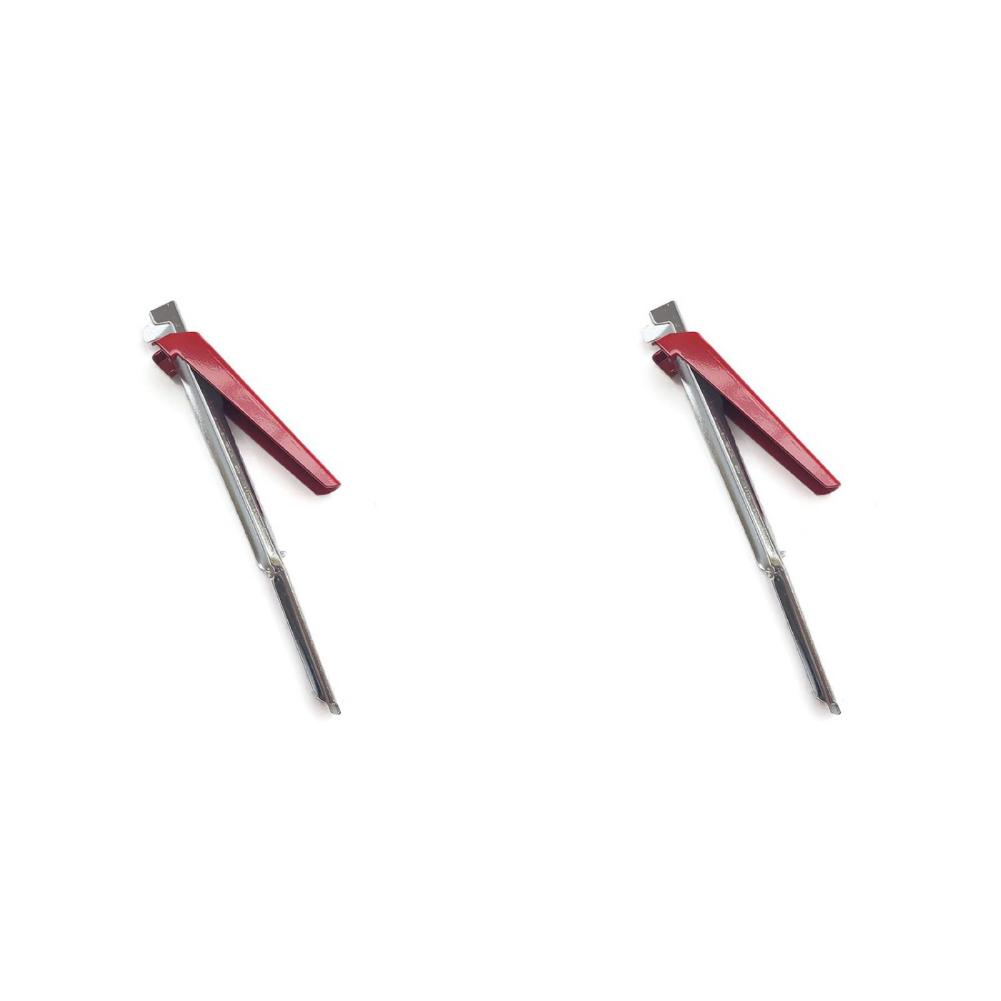 

- Stainless Steel Jar Opener Adjustable Bottle Opener for Weak Hands (Red)