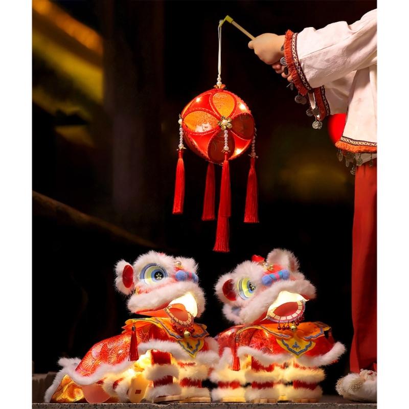 Chinese New Year Craft Kits Lions Dance Themed Lanterns Easy Assembly Holiday Classroom Activity Supplies