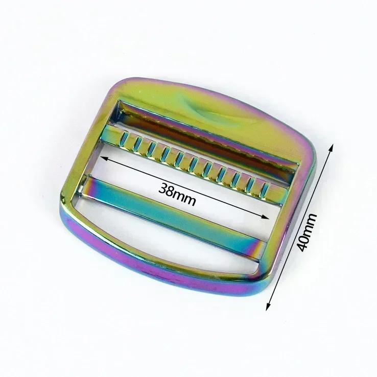 2/4/10Pcs Meetee 19/25/32/38mm Metal Adjustable Buckle Bag Straps Tri-Glide Clasp Webbing Connect Slider Buckles DIY Accessories