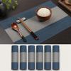 ZUKIDA Scandinavian Style Luxurious Set of Easy to Modern and Washable Vinyl Placemats for Kitchen Dining Stain Foldable Washable and for Dining Table