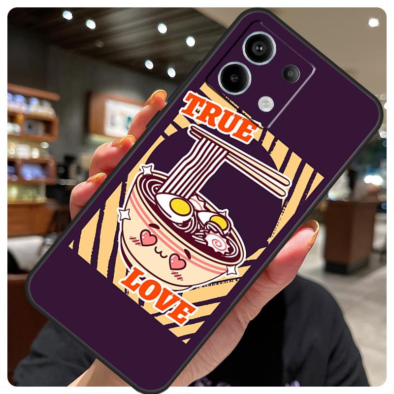 Eating Ramen Noodle Lovers Case For Xiaomi Redmi Note 12 9 10 11 13 14 15 Pro Plus Cover For Redmi 13C 12C 10C 14C 15 C