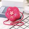 Cute Children Girls Shoulder Bag Flower Bow Handmade Straw Baby Bags Messenger Bag Kids Keys Coin Purse Cute Mini