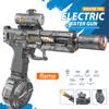 Jucării cu Arme cu Apă Electrice cu Simulare de Foc și Recul Lumini cu Senzor Automat pentru Copii Pistol cu Apă Jucărie de Plajă de Vară pentru Copii
