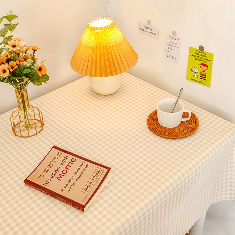 Small Fresh Student Flannel Tablecloth Desk Bedside Table Coffee Table Cover Cloth Photo Background Picnic Cloth