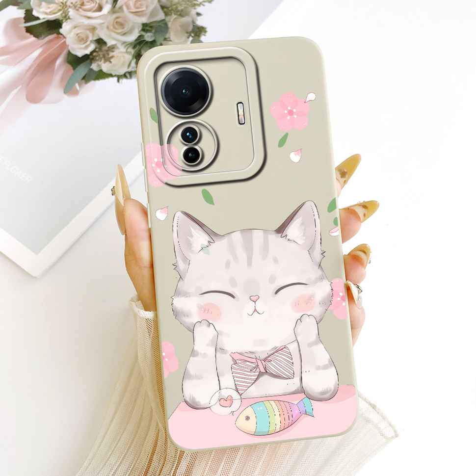 For vivo S15e 5G V2190A Case Cartoon Full Protection Silicone Back Cover For Vivo S15e VIVO S15E 5G 6.44" Phone Cases Shockproof