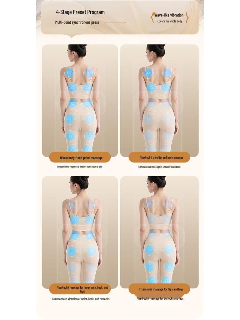 All-Body Multi-Function Electric Massage Mat: Neck, Shoulder, Back, Waist, and Cervical Spine Hot Compress Recliner
