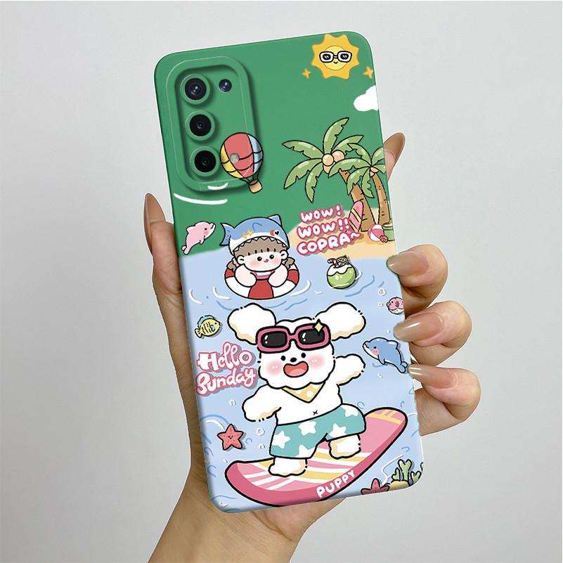 For OPPO A74 5G A54 5G Case A93 5G Capa Silicone Soft Phone Funda CPH2197 CPH2195 CPH2263 Painted Printed Protective Back Cover