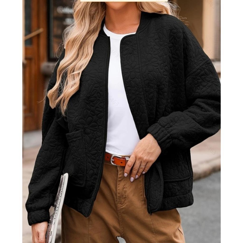 2025 Autumn Winter Fashion Button Textured Long Sleeve Cardigan Coat Jacket for Women - European American Hot Sale