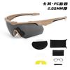 High-Impact Protective Goggles - Tactical Style for Outdoor Sports & Shooting Ranges