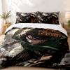 Attack on Titan Custom Name 3pc set Perfect for bedroom use Comfortable bedding set includes a duvet cover and two pillowcases Ideal birthday or Chris