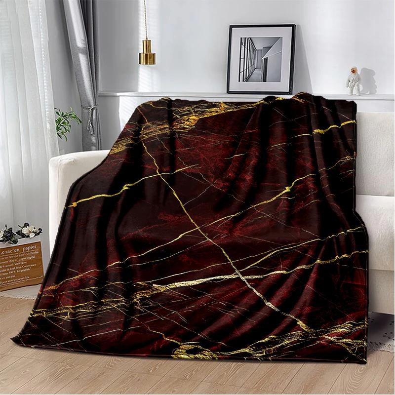 2025 New Style Colour Gold Marble Luxurious Blanket,Soft Throw Blanket for Home Bedroom Bed Sofa Travel Picnic Cover Kid Gift