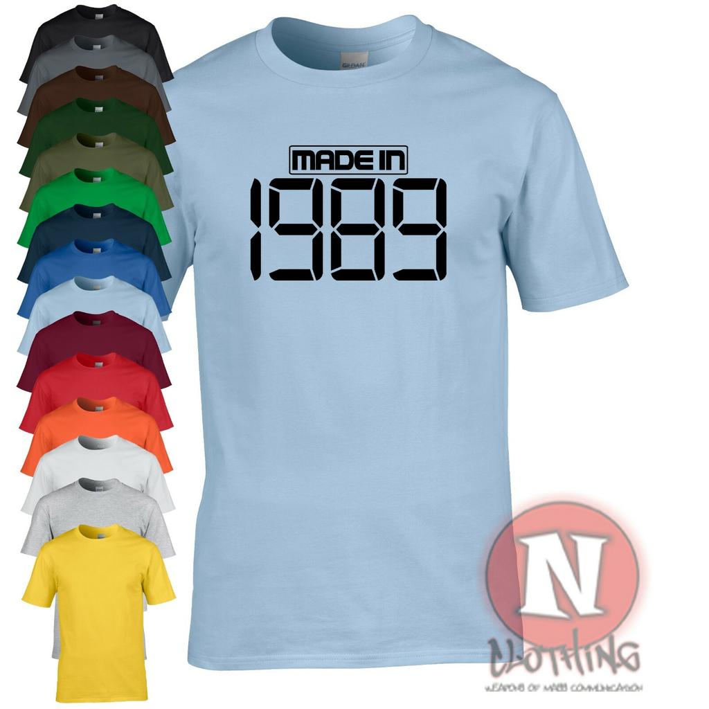 Made In 1989 TShirt Birthday Party Celebration Fancy Dress Teeshirt