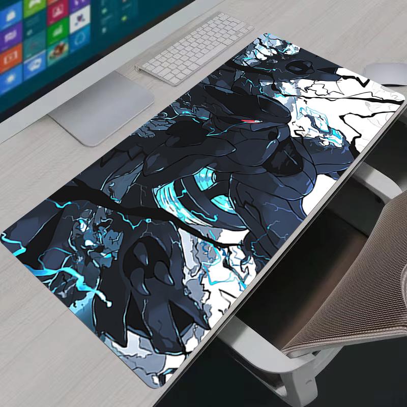 Mouse Pad Anime Gaming P-Pokemon Zekrom Reshiram Mousepad Laptop Gamer Computer  Accessories Non-slip Rubber Keyboard Desk Mat