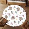 1pc cat ice-cream Round Chair mat Area Rug - Non-Slip, Floor Mat for Office, Bedroom, and Indoor Decor c1118129