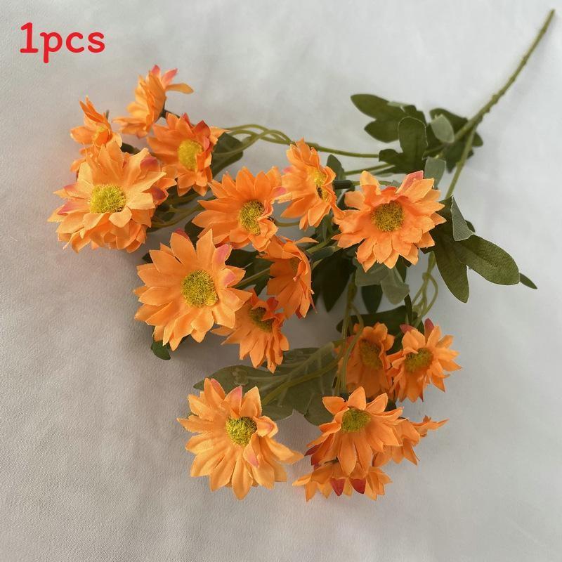 Stem Silk Long Chamomile Flowers For Home Arrangement Wedding Gift Props