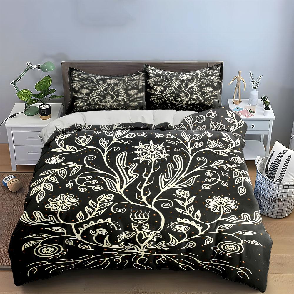 Floral and botanical motifs. Bedding sets Duvet cover sets Duvet covers Pillowcases(1 * Duvet Cover 2 * Pillowcases without duvet insert)