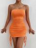 Women's Summer Trendy Solid Color Bodycon Suspender Dress