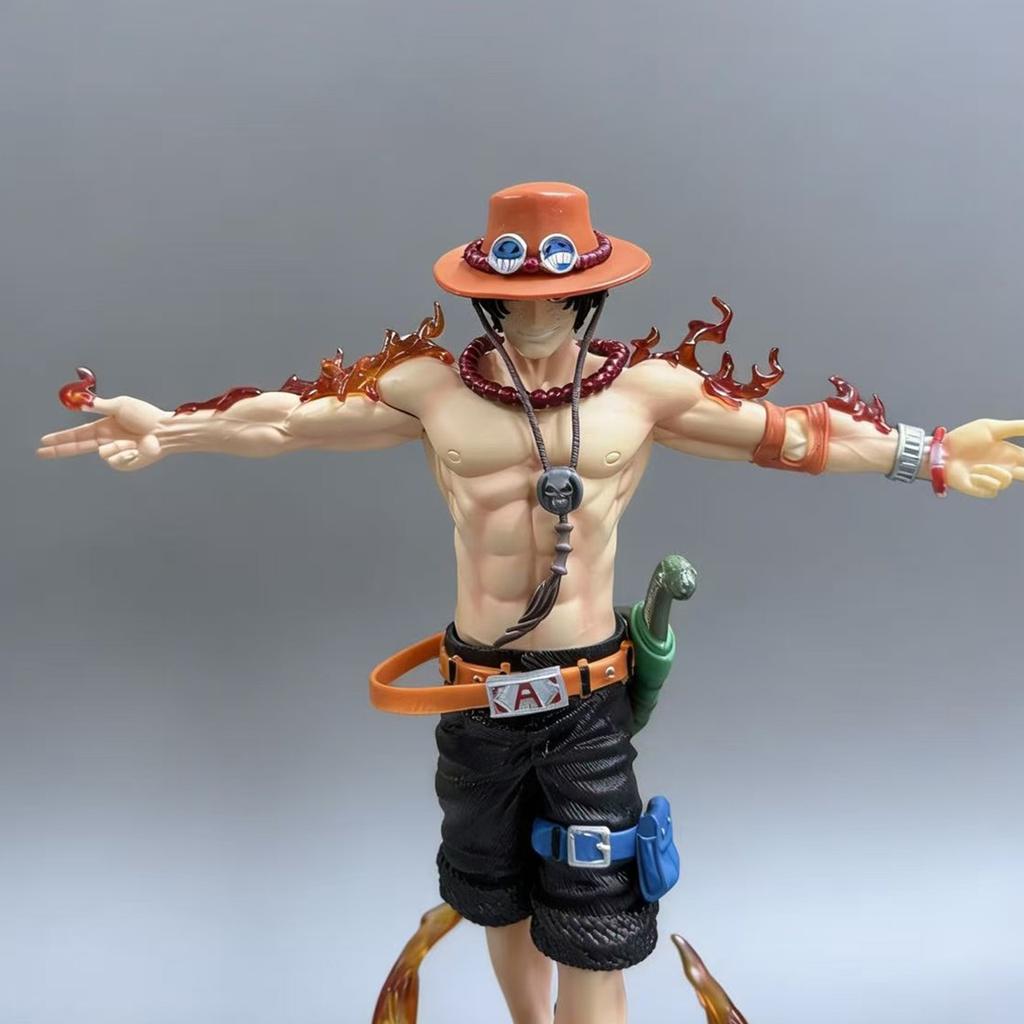 28cm Anime One Piece Ace Figure Portgas D Ace Action Figurine PVC Statue Collectible Model Toys for childern christmas Gifts