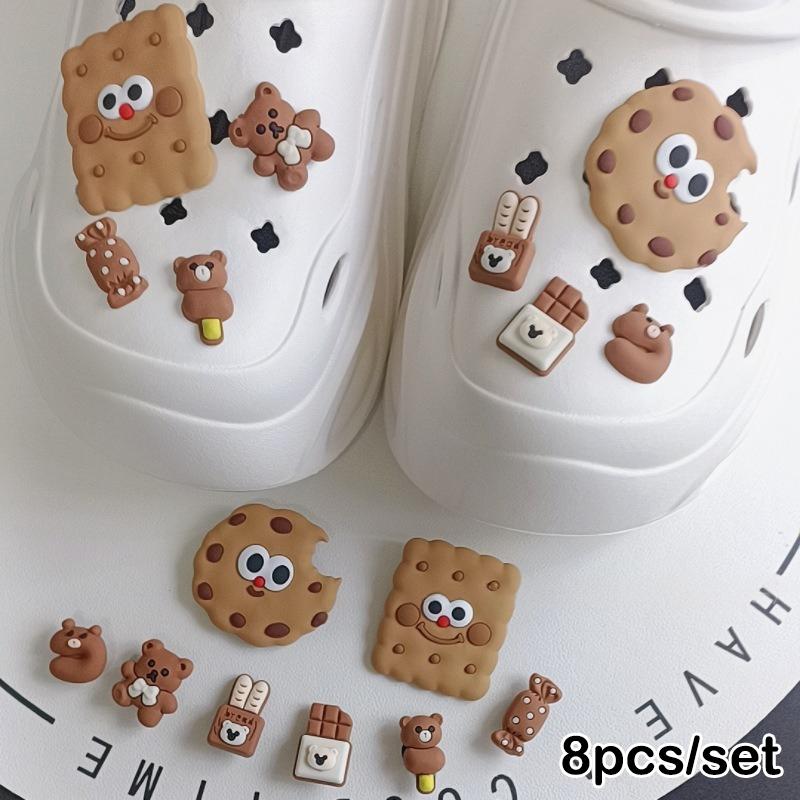 1 Sada Přívěsků na Boty ze Série Kapybara pro Dřeváky, Bublinkové Pantofle, Sandály, PVC Ozdoby na Boty, Sponové Doplňky