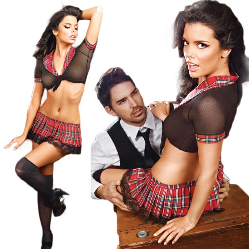 Foreign Trade European and American Sex Underwear Sexy Transparent Student Clothing Sailor Clothing Short Skirt Small Chest Uniform Temptation Set Who