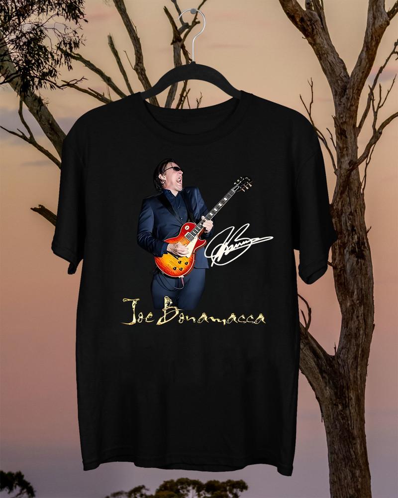 Joe Bonamassa TEE signature T shirt black Size S-5XL BSS19 Unisex T-Shirt