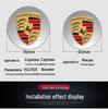 Compatible Porsche Wheel Caps for Cayenne, 911, Panamera, Macan - Color Logo Center Tire Caps