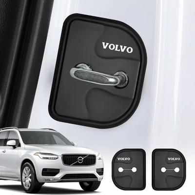 2/4 Stück Auto-Türschloss-Schnalle Silikon-Schutzhülle für Rdesign XC60 XC90 V40 V50 V60 S60 S80 S90 T6 AWD