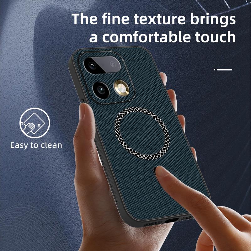Biruiqu Realme 16 Pro Plus New Ultra-thin Magnetic Leather Shock-absorbing Protective Phone Case